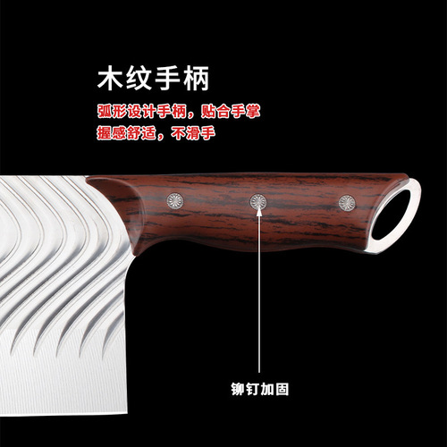 Stainless Steel Forged Chef's Knife for Home Use: Smooth, Sharp Blade Perfect for Slicing and Cutting Meat—Designed Specifically for Chefs, Live Stream Available