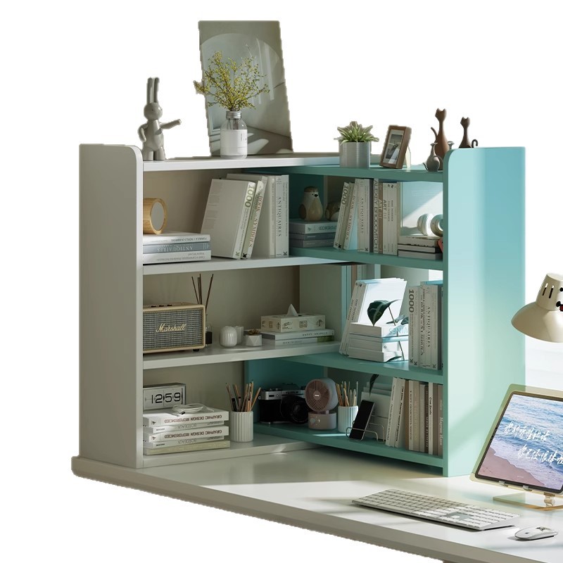 Estante de escritorio contra la pared estante de esquina estante de escritorio estante de oficina estante de almacenamiento dormitorio estante de almacenamiento multicapa