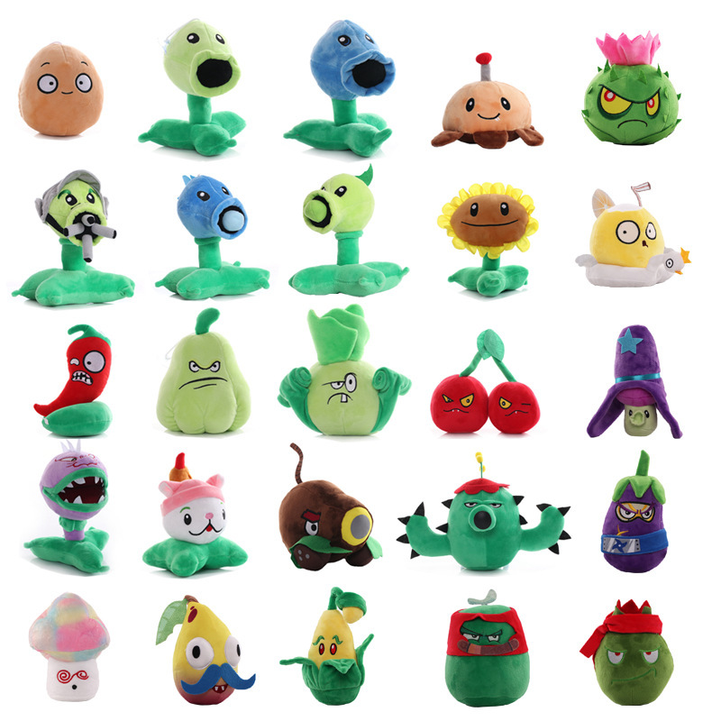 Plush Toys: Peashooter, Sunflower, Vegetable. if You Can'T Find the Product Link, Come Here to Purchase