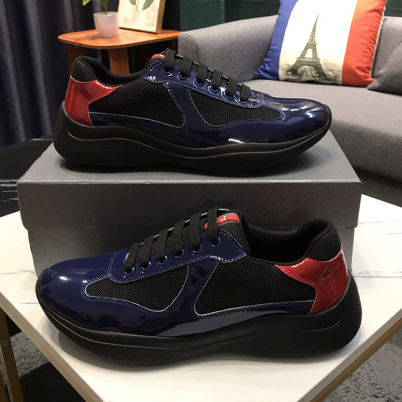 파란색 빨간색 광택 표면