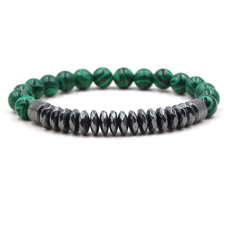 Simple Style Geometric natural stone Beaded Bracelets 1 Piece