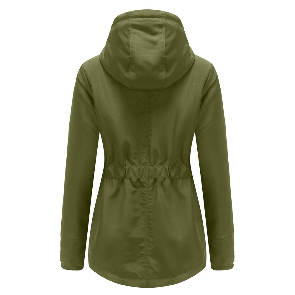 wholesale women s clothing Nihaostyles thickened plus velvet cotton jacket  NSNXH67395
