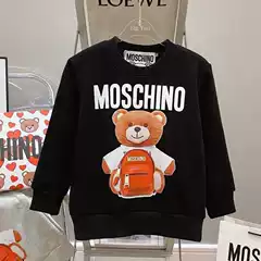 Trendy brand autumn and winter Moschino series Mojia MOSCHINO unisex printed parent-child hoodie