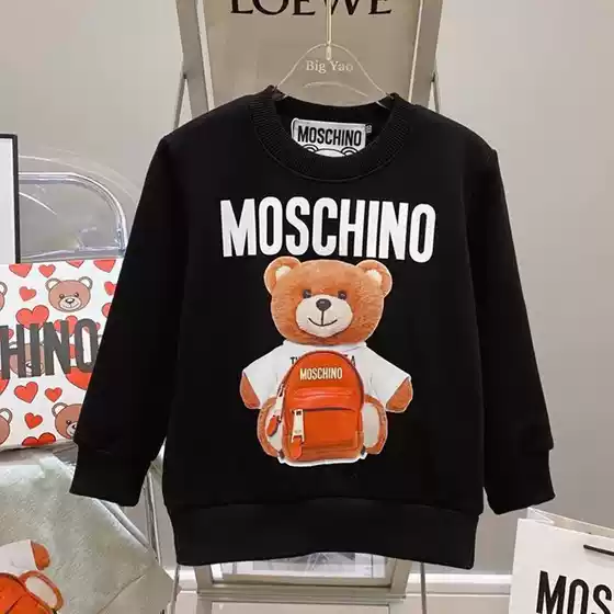 Trendy brand autumn and winter Moschino series Mojia MOSCHINO unisex printed parent-child hoodie