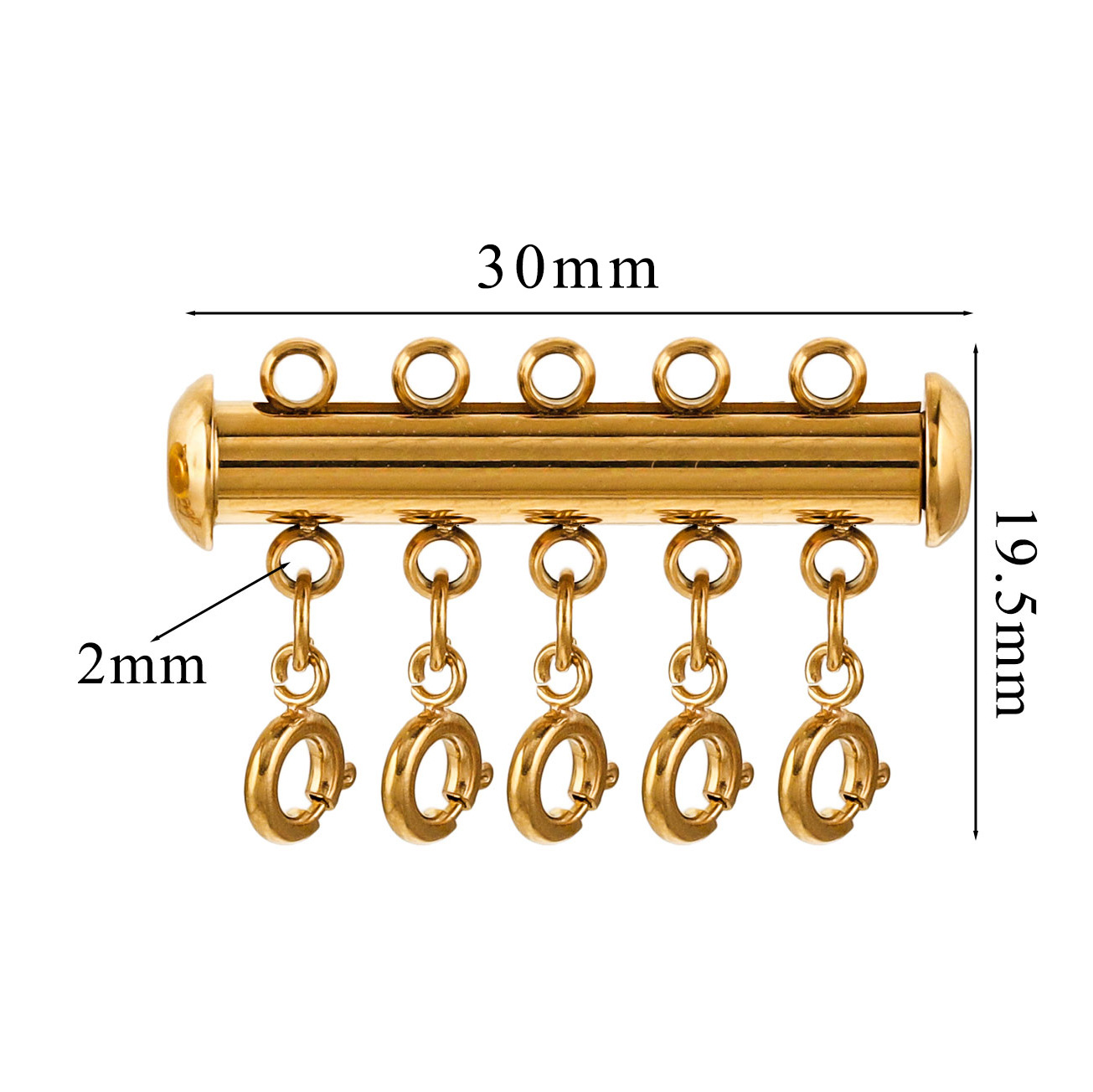 Acero inoxidable transfronterizo resorte magnético hebilla langosta hebilla conector hebilla estratificado collar brazalete joyería DIY image 12