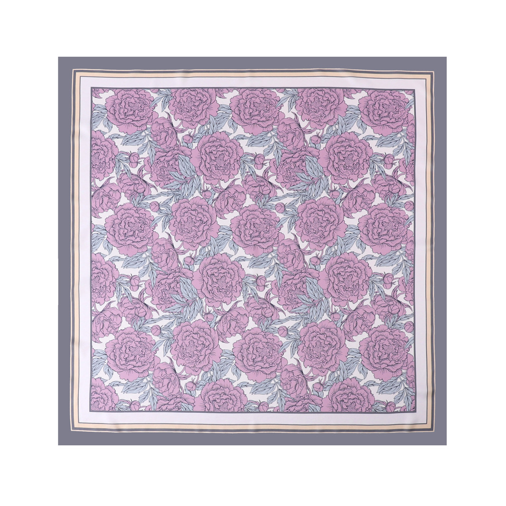 Women's Elegant Flower Polyester Silk Scarf display picture 35