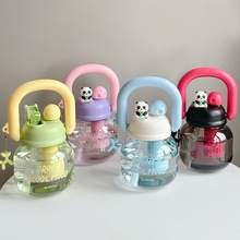 夏季新款塑料杯女生拎拎水壶便携吸管杯耐高温太空杯新款大肚杯子