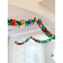 O 63127 Color 3D paper garland ��ɫ����ֽ�����羳����ͨ