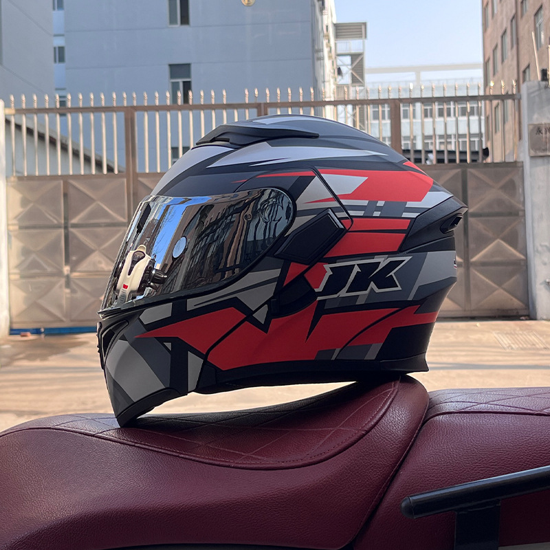 JIEKAI 3C certificado casco de motocicleta para hombres y mujeres casco completo de motocicleta casco de exposición Bluetooth casco de coche eléctrico