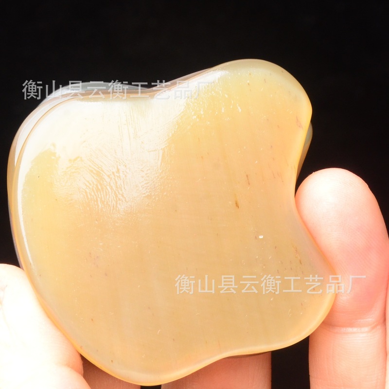 厂家直销白水牛角刮痧板女眼部专用拨筋棒刮脸神器面部脸部美容棒|undefined