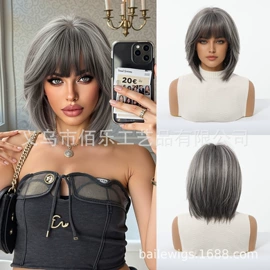 假发长卷发;长直发假发;假发短直发