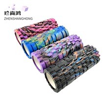 33cm经典款迷彩EVA空心泡沫轴肌肉放松狼牙棒健身棒普拉提瑜伽柱