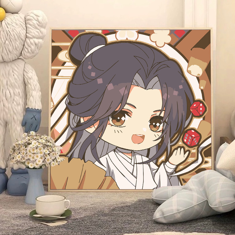 かわいいバターベアDIYデジタル油絵漫画手描きぬりえ装飾画夜市屋台手作り|undefined