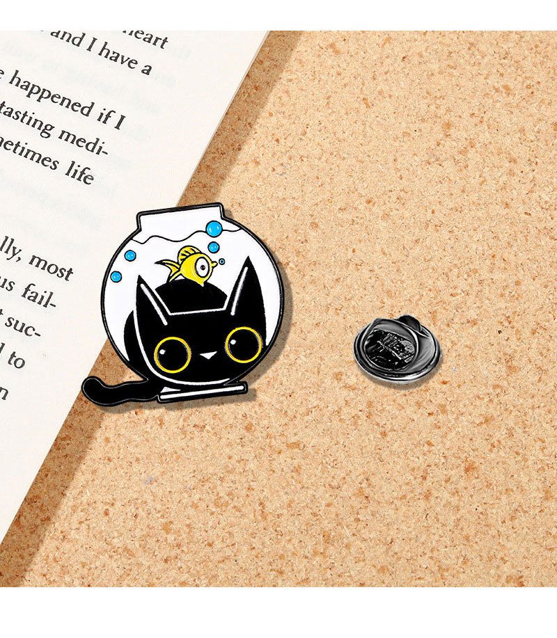 Brooches Classification Daily Occasion Alloy Material Cute Sweet Pin Book Bag Cartoon Alloy Enamel Unisex Brooches