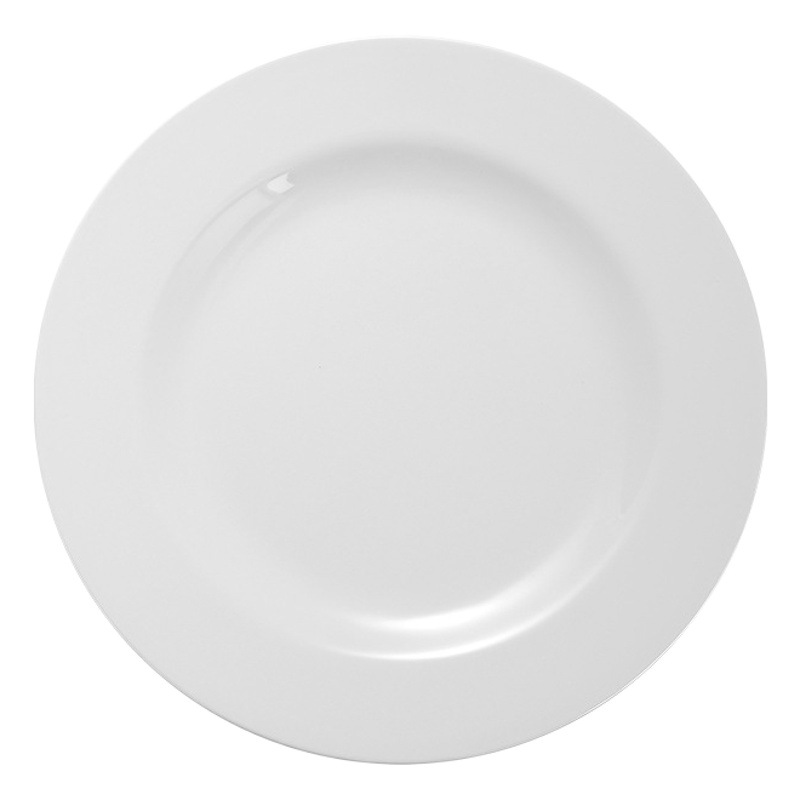 Vajilla de melamina de disco blanco plato de porcelana de imitación de plástico Placa de melamina disco de melamina buffet plato de tazón comercial