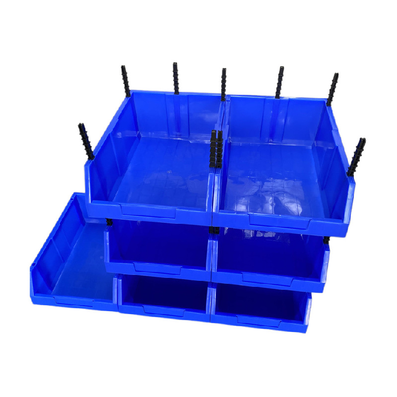 厂家直供斜口物料箱 仓库电子元件分类整理箱 货架箱 组合式