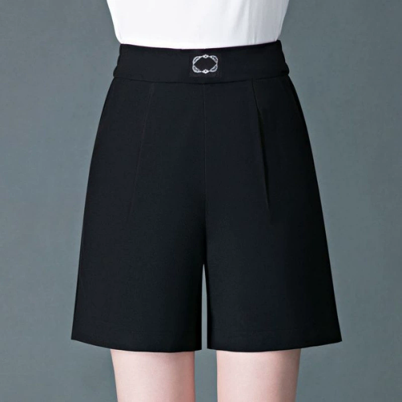 Высококачественные костюмные брюки, новые летние тонкие свободные драпированные брюки с высокой талией, утягивающие широкие прямые брюки средней длины, модные