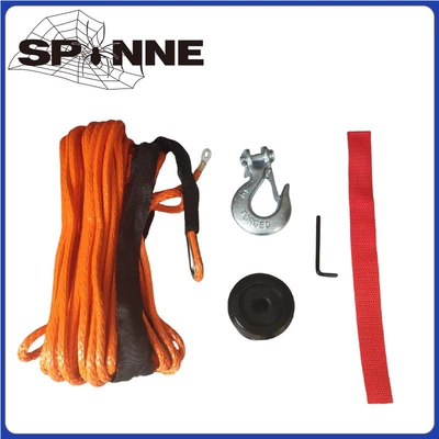 Rope Beach Vehicle Ultra-High | Trailer rope/net/strap - 6mm15m-orangehookblack-blockred-belt150