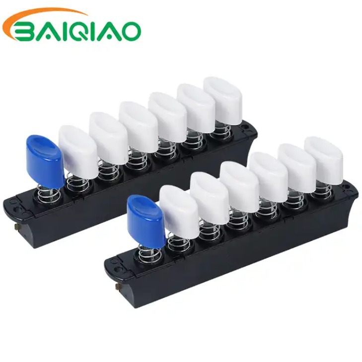 开关工厂源头货源琴键按扭开关搅拌机配件榨汁机按键七位琴键开关