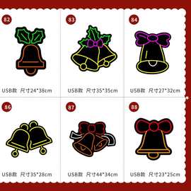 kaws挂画潮流霓虹灯发光画电竞房间酒吧墙面装饰画芝麻街创意壁画