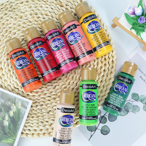 Original imported DA acrylic paint, handmade DIY plaster doll color painting, American Deco Art matte