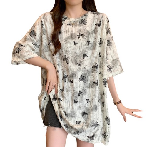 [Original Quality Craftsmanship] Plus-size Women's Clothing Summer Style Western-style Slimming Short-sleeve T-shirt—European Design Top