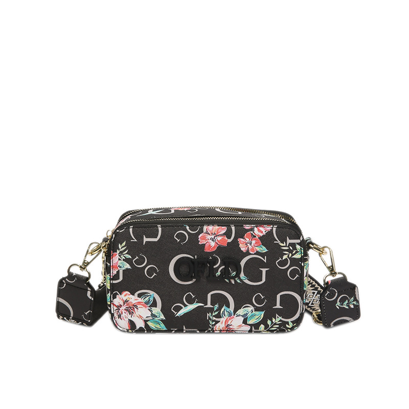 Comercio exterior transfronterizo nueva impresión de letras correas anchas moda todo-fósforo estilo caliente cámara bolso bandolera pequeño bolso cuadrado femenino