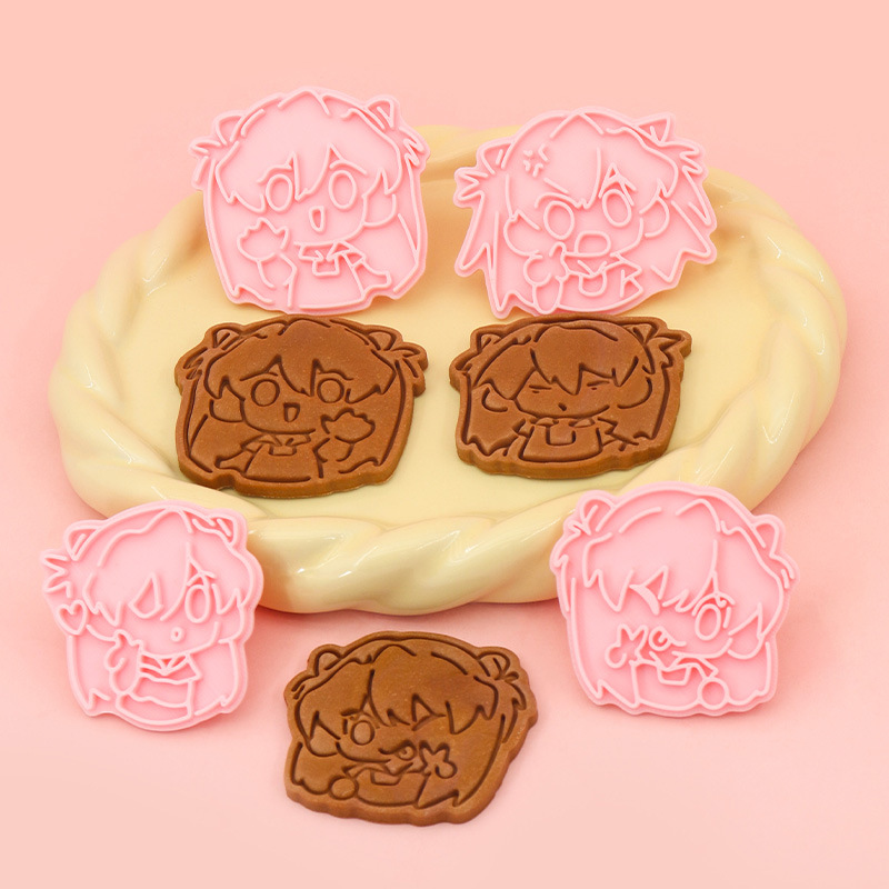 Anime Asuka Q versión novato horneado creativo EVA Neon Genesis Evangelion lindo molde de corte de fondant periférico image 3