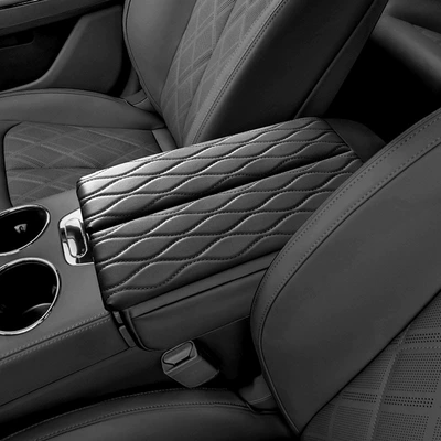 Suitable for zero running C01/C11 interior special armrest cover protective leather case nappa leather armrest box booster pad (Armrest box pad) - zero-running-c01c11-original-car-color-black