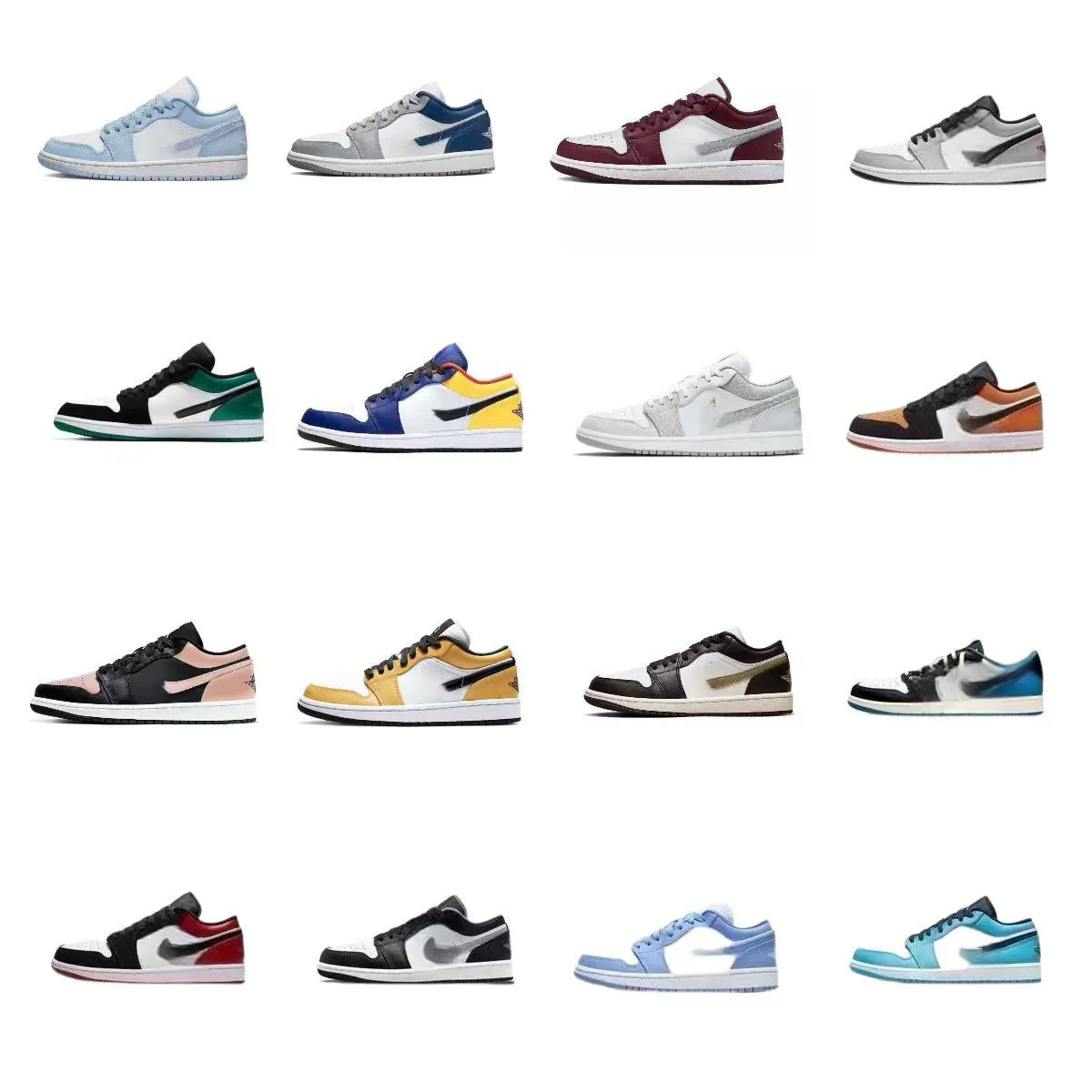 Air Jordan 1, низкие баскетбольные кроссовки, обувь для пальцев ног, универсальные износостойкие кроссовки для мужчин и женщин