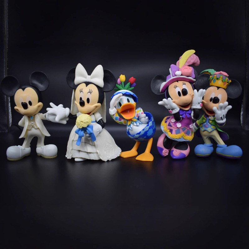 Cross-border Mickey Mouse Hand-made Doll Dress Wedding Dress Mickey Donald Duck Model Animation Peripheral Toy Ornaments
