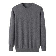 7色可选鄂尔多斯市产100纯山羊绒12针平纹圆领红色羊绒衫男式毛衣