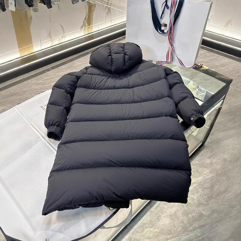 蒙家冬季新款女款长玛雅雾面黑色防寒羽绒服加厚连帽保暖外套男女|undefined