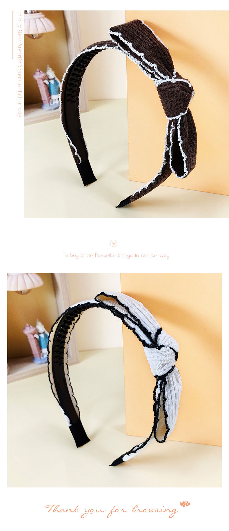 Korean Style Thin Side Big Bow Headband Wholesale Jewelry Nihaojewelry display picture 4