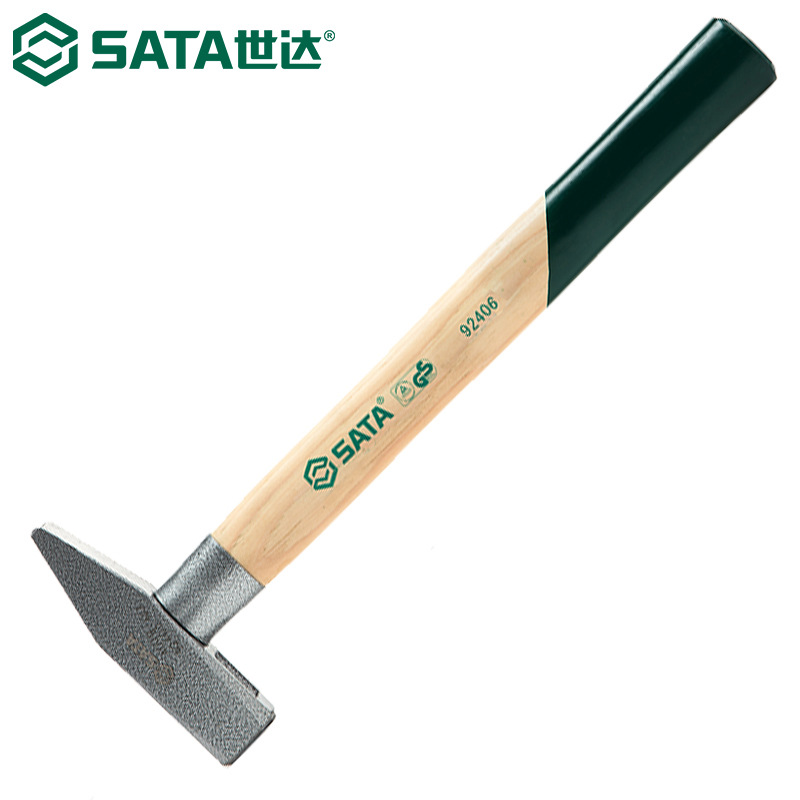 世达92406钳工锤木柄锤子铁锤小榔头手锤1000g