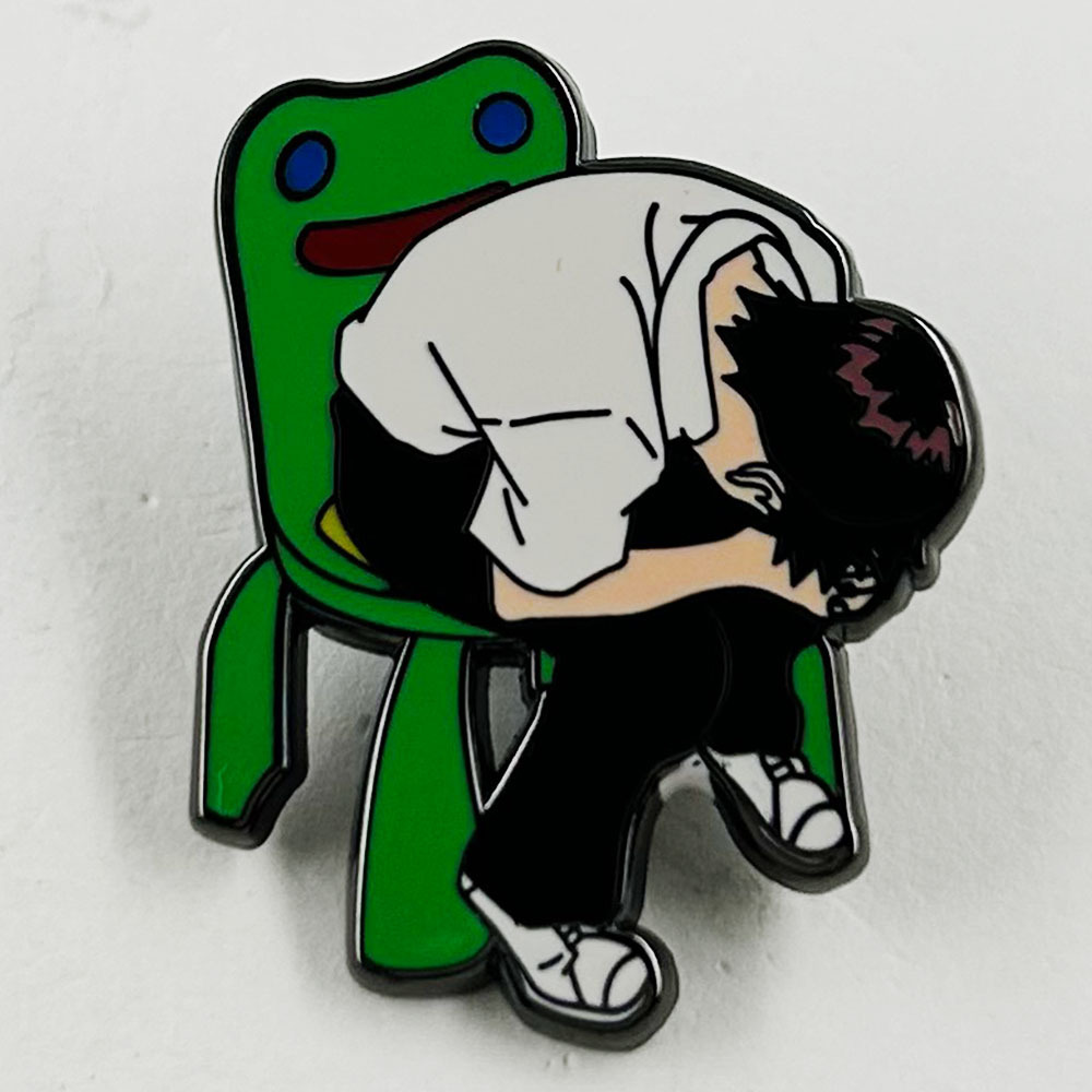 Neon Genesis Evangelion Asuka Saguru Frog Chair Personalized Badge Accessories Jewelry Backpack Decoration Gift