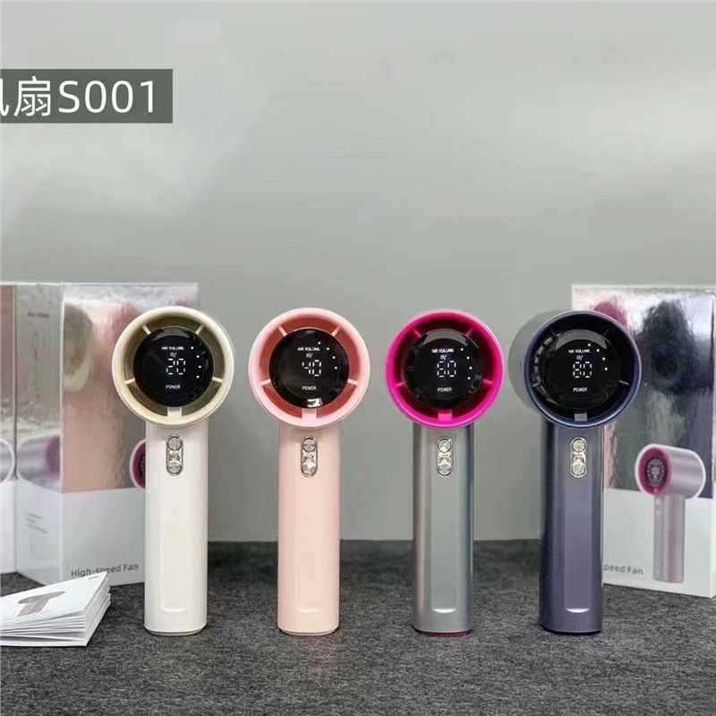 新しい s001 高速ハンドヘルドファン usb ミニポータブル充電タービン小型デスクトップ空調扇風機|undefined