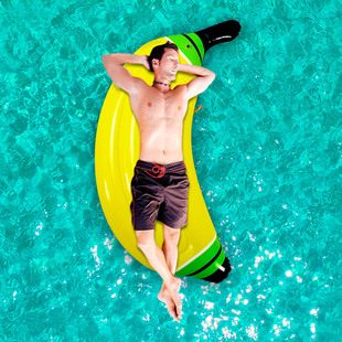 Inflatable Floating Pool Inflatable Yellow Banana Banana Floating Bed Wholesale Spot Supply Banana, Inflatable, Lounge Chair Floating Row