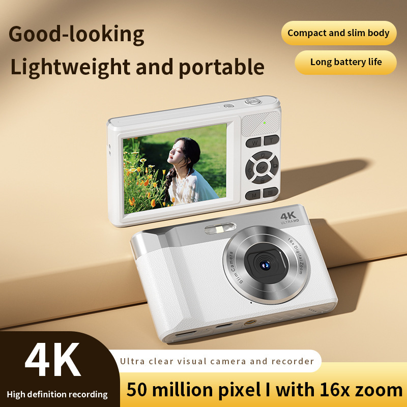 Digital Camera Ccd Camera High-Definition Flip-Screen Mirrorless Camera for Students Campus Retro Shooting Vlog Camera Without Digital Camera Ccd Camera High-Definition Flip-Screen Mirrorless Camera for Students Campus Retro Shooting Vlog Camera Without