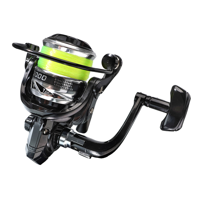 Fábrica directa precio especial galvanizado rueda de pesca con rueda de hilado de línea de pesca de 100 metros rueda de hilado luya selección transfronteriza de rueda de hilado