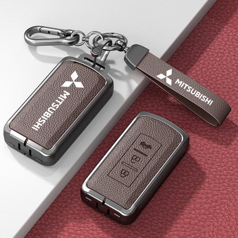 Suitable for Gac Mitsubishi Outlander Key Cover Special Asx Yige Wingman High-End Car Shell Buckle Bag for Men