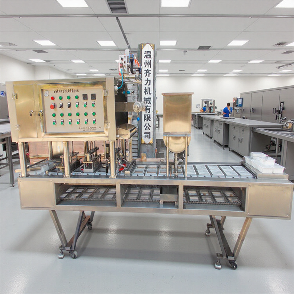 供应朝阳盒装老豆腐封口机 成都卤水豆腐自动灌装封口机