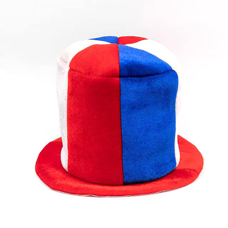 Sombrero de Animación con Bandera de Terciopelo Decorativo para Eventos Deportivos y Fiestas image 34