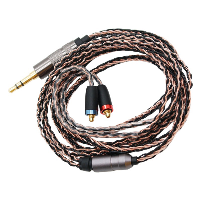 Zhongshan Zhensheng 8 hilos de alambre de cobre libre de oxígeno mezclado MMCX reemplazo enchufable MP3 Cable de auriculares SE535UE900