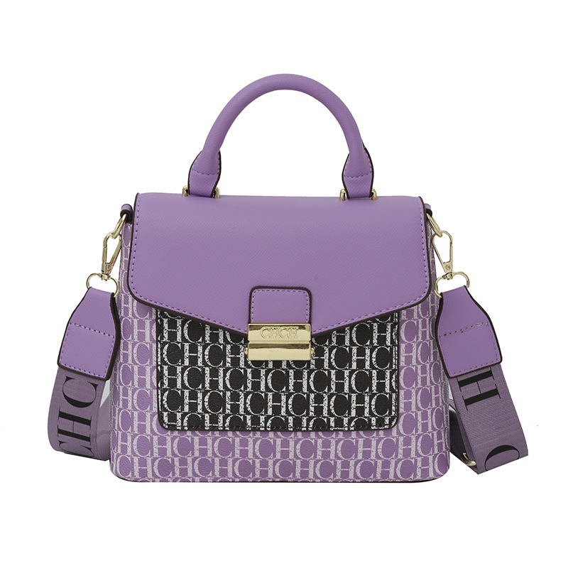 Bolso de hombro transfronterizo para mujer nuevo bolso de moda de gran capacidad con sentido premium retro clásico con letras impresas