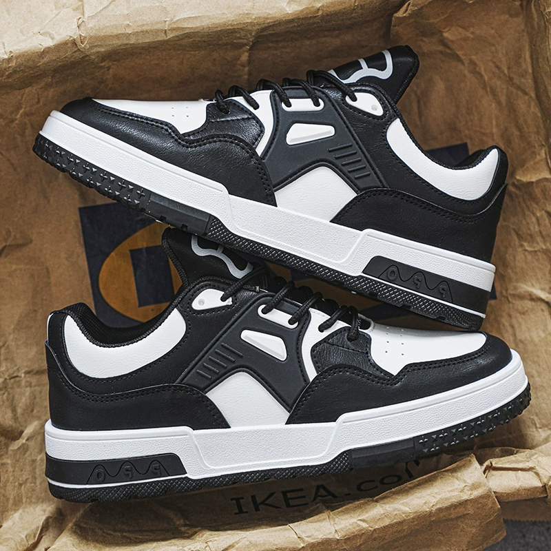 Осенняя мужская обувь 2024 новые дышащие маленькие белые туфли мужские тренды дикие кроссовки с толстым дном