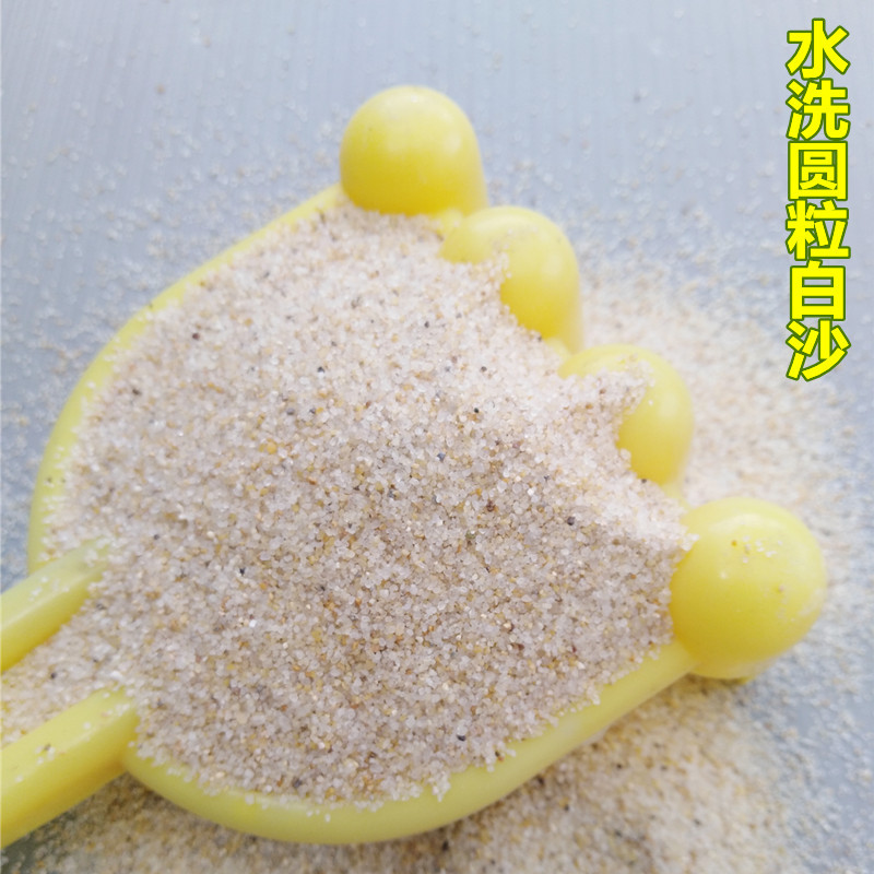 圆粒沙滩海砂足球场填充石英砂马场公园沙坑用水洗白沙无尘海沙