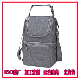 BSCI factory customized new portable mommy back milk bag outdoor multifunctional Oxford bottle warm milk insulation bag