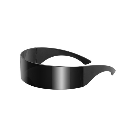 2024 Fashion Trendy Disco One-piece Atmosphere Glasses Cool Sci-Fi Sunglasses Cyberpunk Trendy Sunglasses