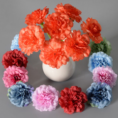 Artificial Carnation Flower Headpiece, Simulation Flower, Head Decor for Bridal, Home Celebration, Homecoming Gift, Fabric Flower, DIY Artificial Flower